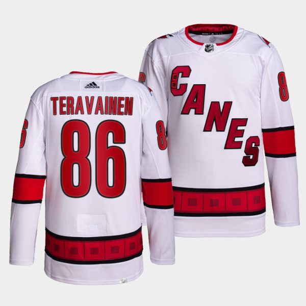 Carolina Hurricanes Teuvo Teravainen Away White Jersey Carolina Hurricanes Teuvo Teravainen Away White Jersey