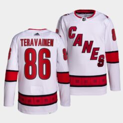 Carolina Hurricanes Teuvo Teravainen Away White Jersey