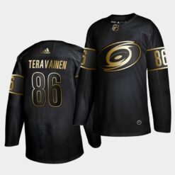Carolina Hurricanes Teuvo Teravainen Golden Edition Black Jersey