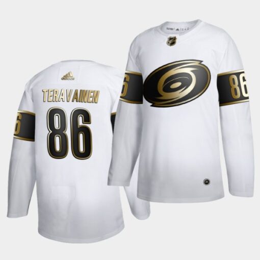 Carolina Hurricanes Teuvo Teravainen Golden Edition White Jersey