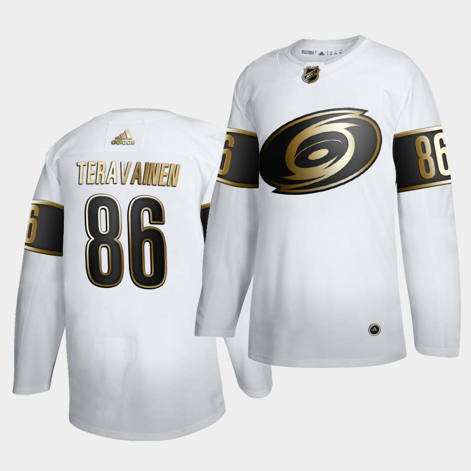 Carolina Hurricanes Teuvo Teravainen Golden Edition White Jersey Carolina Hurricanes Teuvo Teravainen Golden Edition White Jersey