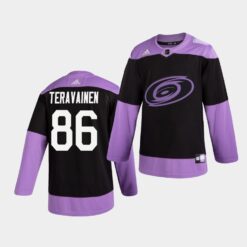 Carolina Hurricanes Teuvo Teravainen Hockey Fights Cancer Practice Jersey
