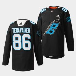 Carolina Hurricanes Teuvo Teravainen Panthers Night Black Jersey