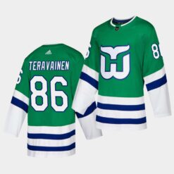 Carolina Hurricanes Teuvo Teravainen Whalers Night Adidas Green Jersey