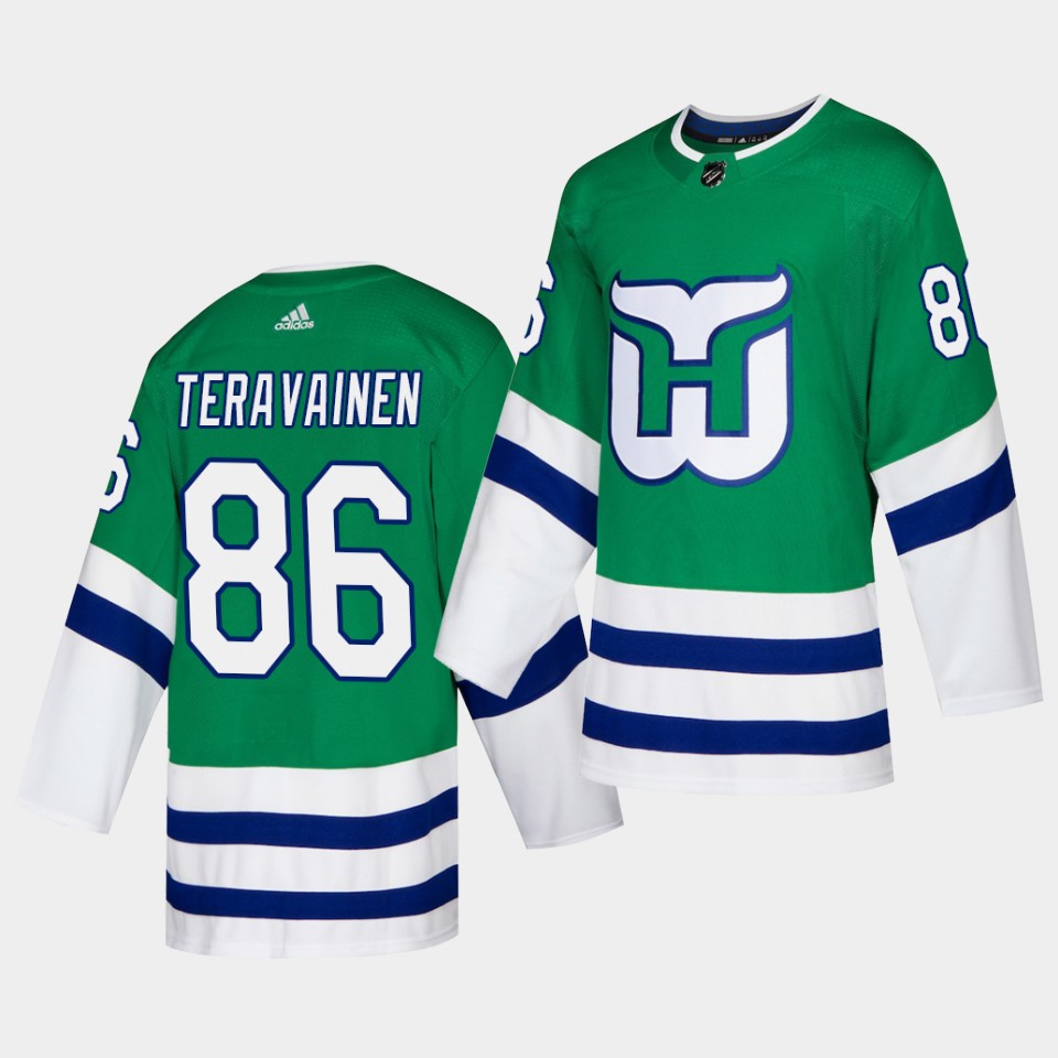 Carolina Hurricanes Teuvo Teravainen Whalers Night Adidas Green Jersey Carolina Hurricanes Teuvo Teravainen Whalers Night Adidas Green Jersey