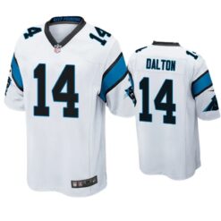 Carolina Panthers Andy Dalton White Game Jersey