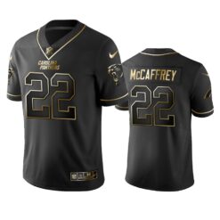 Carolina Panthers Christian McCaffrey Black Golden Limited Jersey