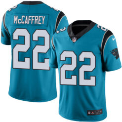 Carolina Panthers Christian McCaffrey Blue Limited Jersey