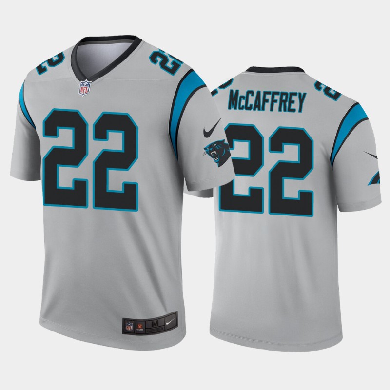 Carolina Panthers Christian McCaffrey Silver Inverted Limited Jersey Carolina Panthers Christian McCaffrey Silver Inverted Limited Jersey