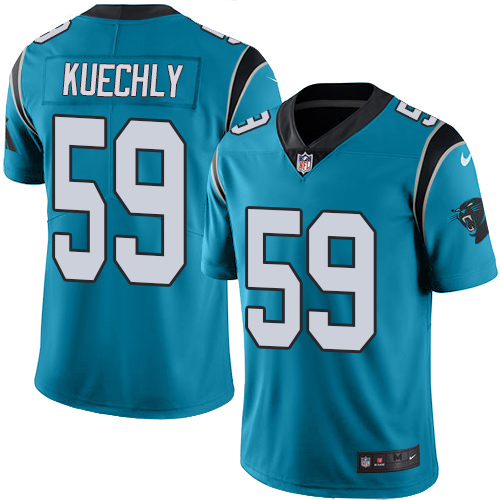 Carolina Panthers Luke Kuechly Blue Limited Jersey Carolina Panthers Luke Kuechly Blue Limited Jersey