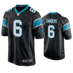Carolina Panthers Miles Sanders Black Game Jersey