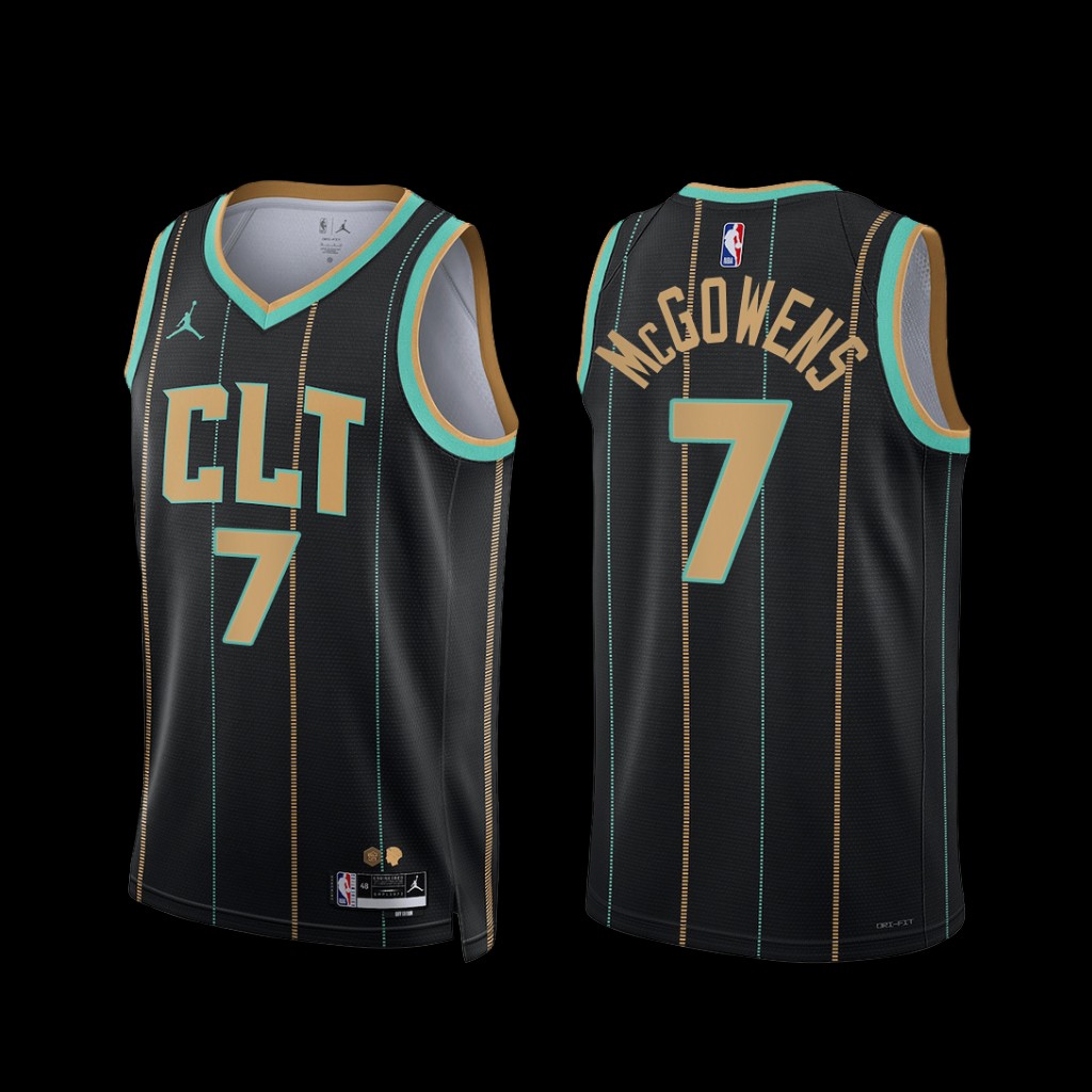 Charlotte Hornets Bryce McGowens 2022-23 Black City Edition Jersey Charlotte Hornets Bryce McGowens 2022-23 Black City Edition Jersey