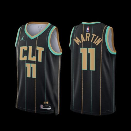 Charlotte Hornets Cody Martin 2022-23 Black City Edition Jersey