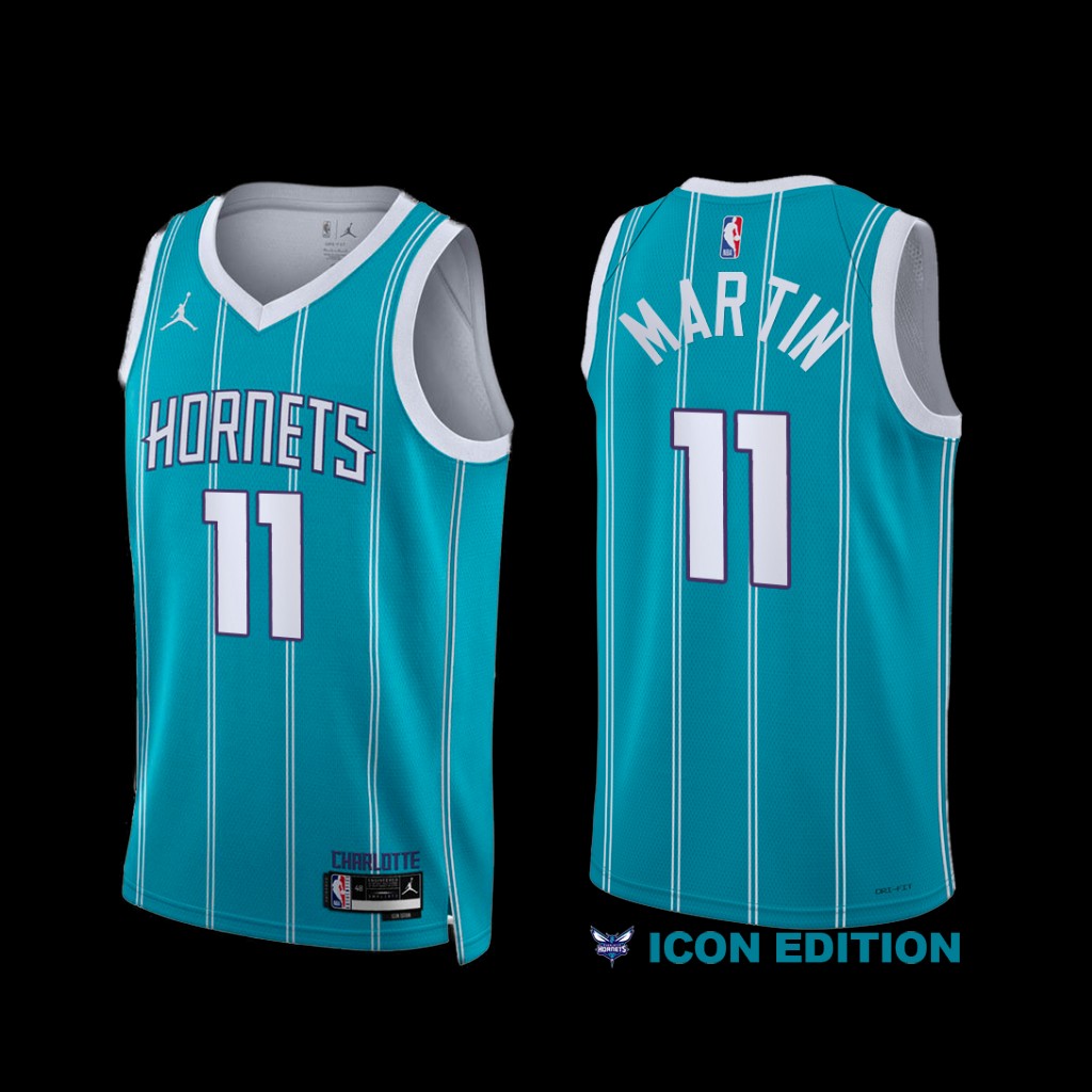 Charlotte Hornets Cody Martin 2022-23 Icon Edition Jersey Teal Charlotte Hornets Cody Martin 2022-23 Icon Edition Jersey Teal
