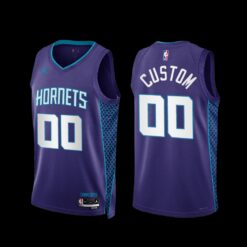 Charlotte Hornets Custom 2022-23 Purple Statement Edition Jersey