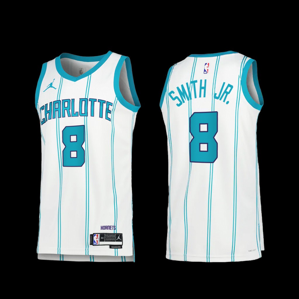 Charlotte Hornets Dennis Smith Jr. 2022-23 Association Edition Jersey White Charlotte Hornets Dennis Smith Jr. 2022-23 Association Edition Jersey White