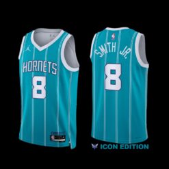 Charlotte Hornets Dennis Smith Jr. 2022-23 Icon Edition Jersey Teal
