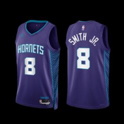 Charlotte Hornets Dennis Smith Jr. 2022-23 Purple Statement Edition Jersey