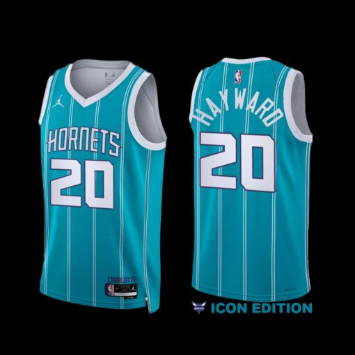 Charlotte Hornets Gordon Hayward 2022-23 Icon Edition Jersey Teal