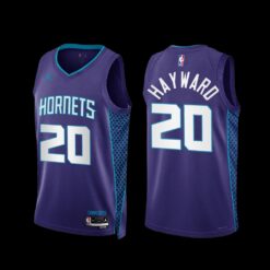 Charlotte Hornets Gordon Hayward 2022-23 Purple Statement Edition Jersey