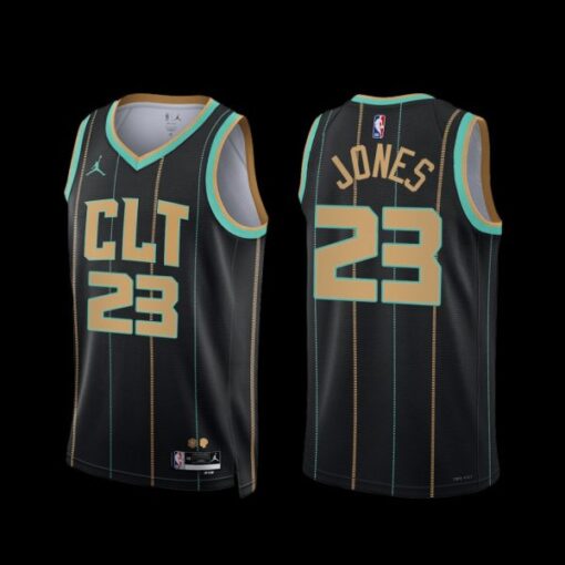 Charlotte Hornets Kai Jones 2022-23 Black City Edition Jersey