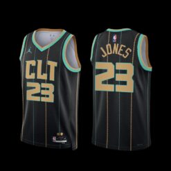 Charlotte Hornets Kai Jones 2022-23 Black City Edition Jersey