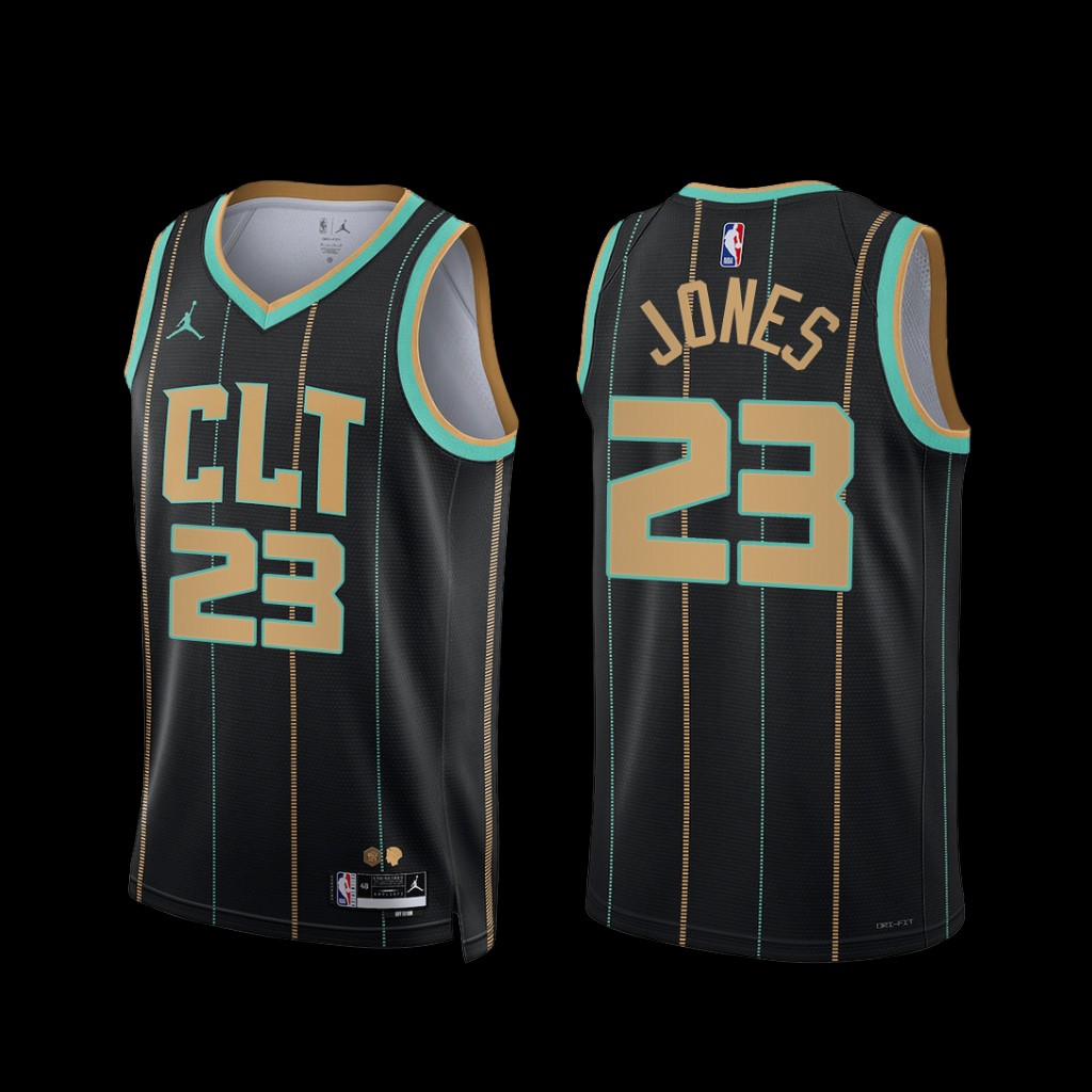 Charlotte Hornets Kai Jones 2022-23 Black City Edition Jersey Charlotte Hornets Kai Jones 2022-23 Black City Edition Jersey