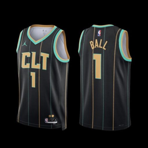 Charlotte Hornets LaMelo Ball 2022-23 City Edition Jersey Black