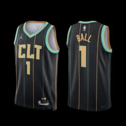 Charlotte Hornets LaMelo Ball 2022-23 City Edition Jersey Black