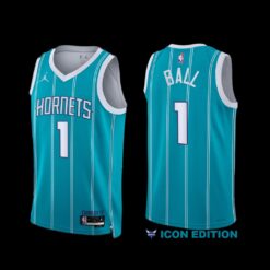 Charlotte Hornets LaMelo Ball 2022-23 Icon Edition Jersey Teal