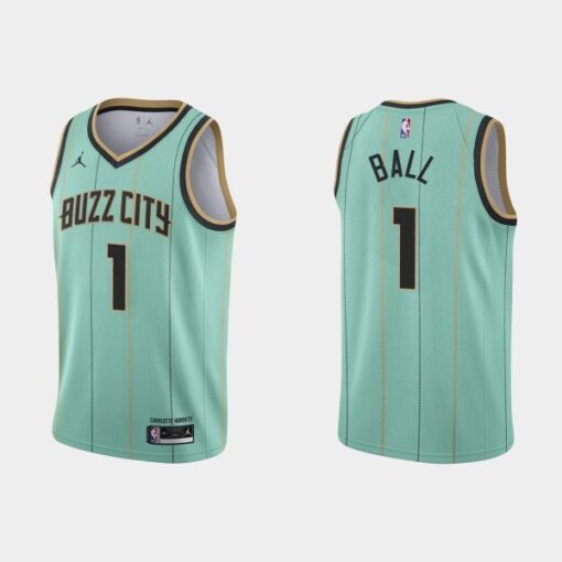 Charlotte Hornets LaMelo Ball Mint Green City Edition Jersey