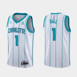 Charlotte Hornets LaMelo Ball White Association Edition Jersey