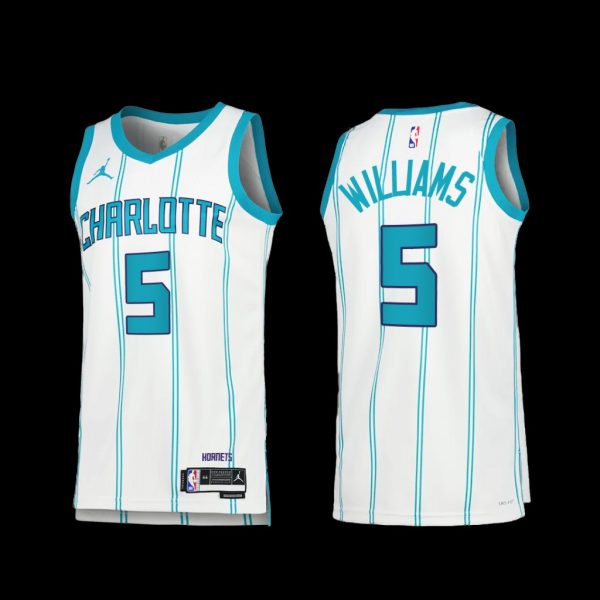 Charlotte Hornets Mark Williams 2022-23 White Association Edition Jersey Charlotte Hornets Mark Williams 2022-23 White Association Edition Jersey