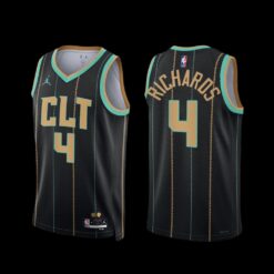 Charlotte Hornets Nick Richards 2022-23 Black City Edition Jersey