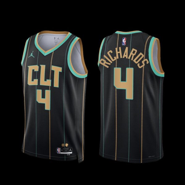 Charlotte Hornets Nick Richards 2022-23 Black City Edition Jersey Charlotte Hornets Nick Richards 2022-23 Black City Edition Jersey
