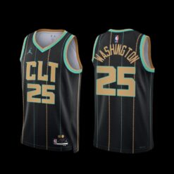 Charlotte Hornets P.J. Washington 2022-23 Black City Edition Jersey
