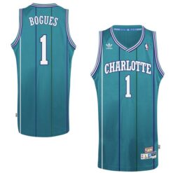 Charlotte Hornets Tyrone Muggsy Bogues Green Throwback Jersey