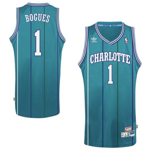 Charlotte Hornets Tyrone Muggsy Bogues Green Throwback Jersey