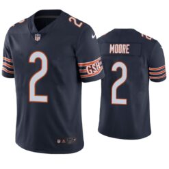 Chicago Bears D.J. Moore Navy Limited Jersey