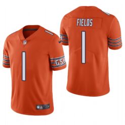 Chicago Bears Justin Fields Orange Limited Jersey
