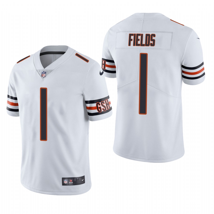 Chicago Bears Justin Fields White Limited Jersey Chicago Bears Justin Fields White Limited Jersey