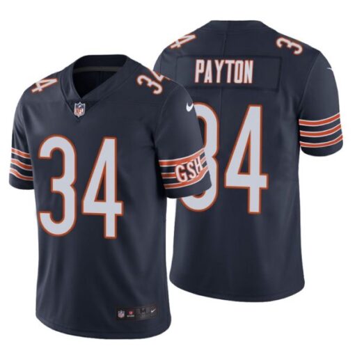 Chicago Bears Walter Payton Navy Limited Jersey