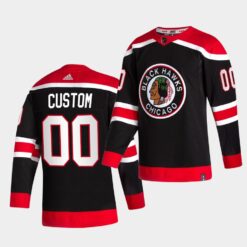 Chicago Blackhawks Custom Reverse Black Special Edition Jersey