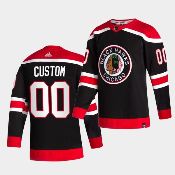 Chicago Blackhawks Custom Reverse Black Special Edition Jersey Chicago Blackhawks Custom Reverse Black Special Edition Jersey