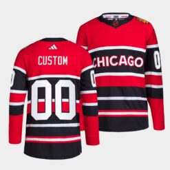 Chicago Blackhawks Custom Reverse Red Jersey