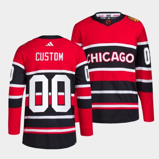 Chicago Blackhawks Custom Reverse Red Jersey