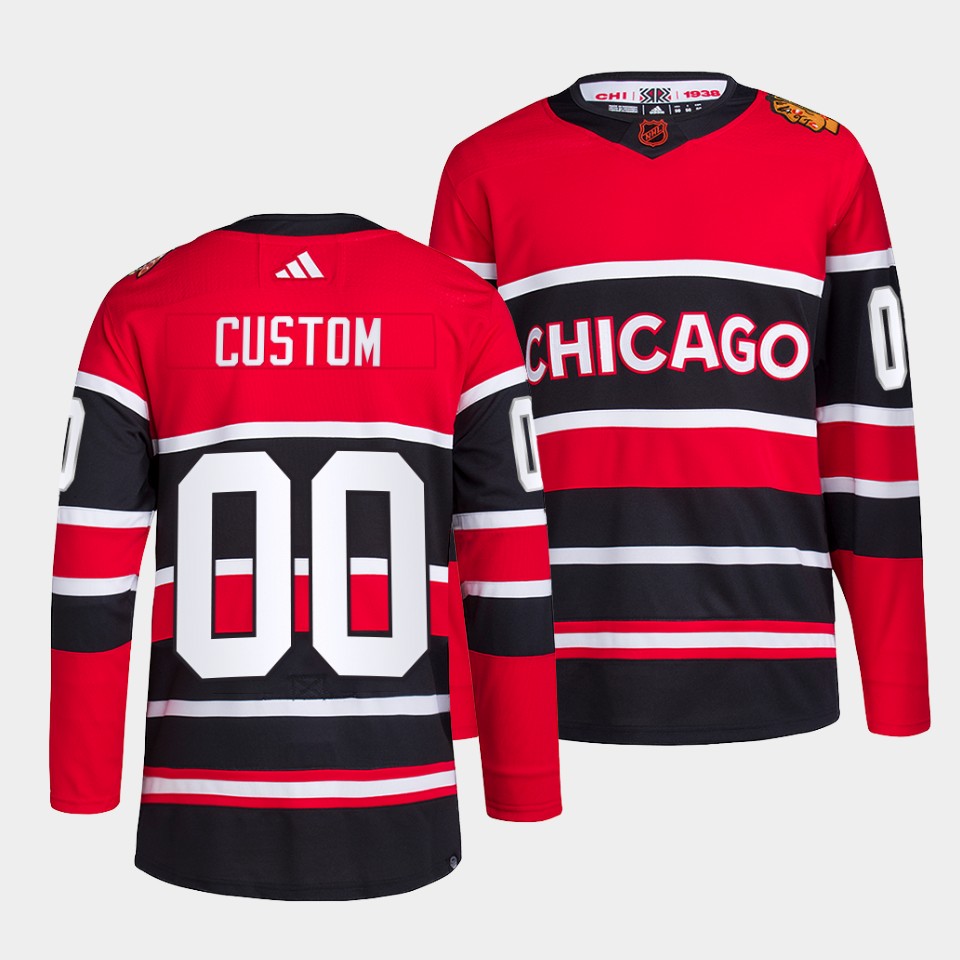 Chicago Blackhawks Custom Reverse Red Jersey Chicago Blackhawks Custom Reverse Red Jersey