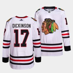 Chicago Blackhawks Jason Dickinson Away White Jersey