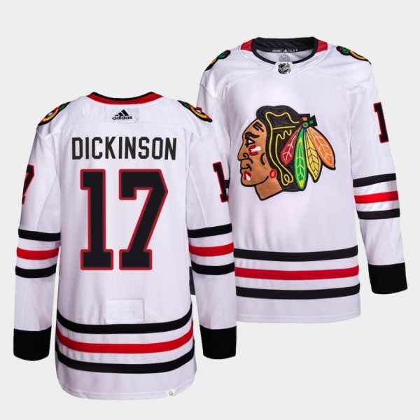 Chicago Blackhawks Jason Dickinson Away White Jersey Chicago Blackhawks Jason Dickinson Away White Jersey
