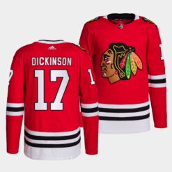 Chicago Blackhawks Jason Dickinson Home Red Jersey